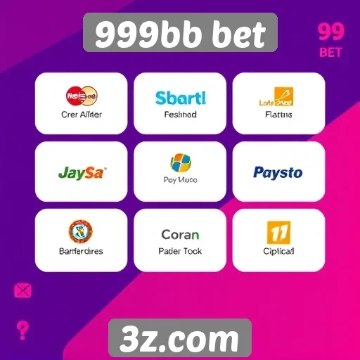 Métodos de pagamento disponíveis no 999bb bet